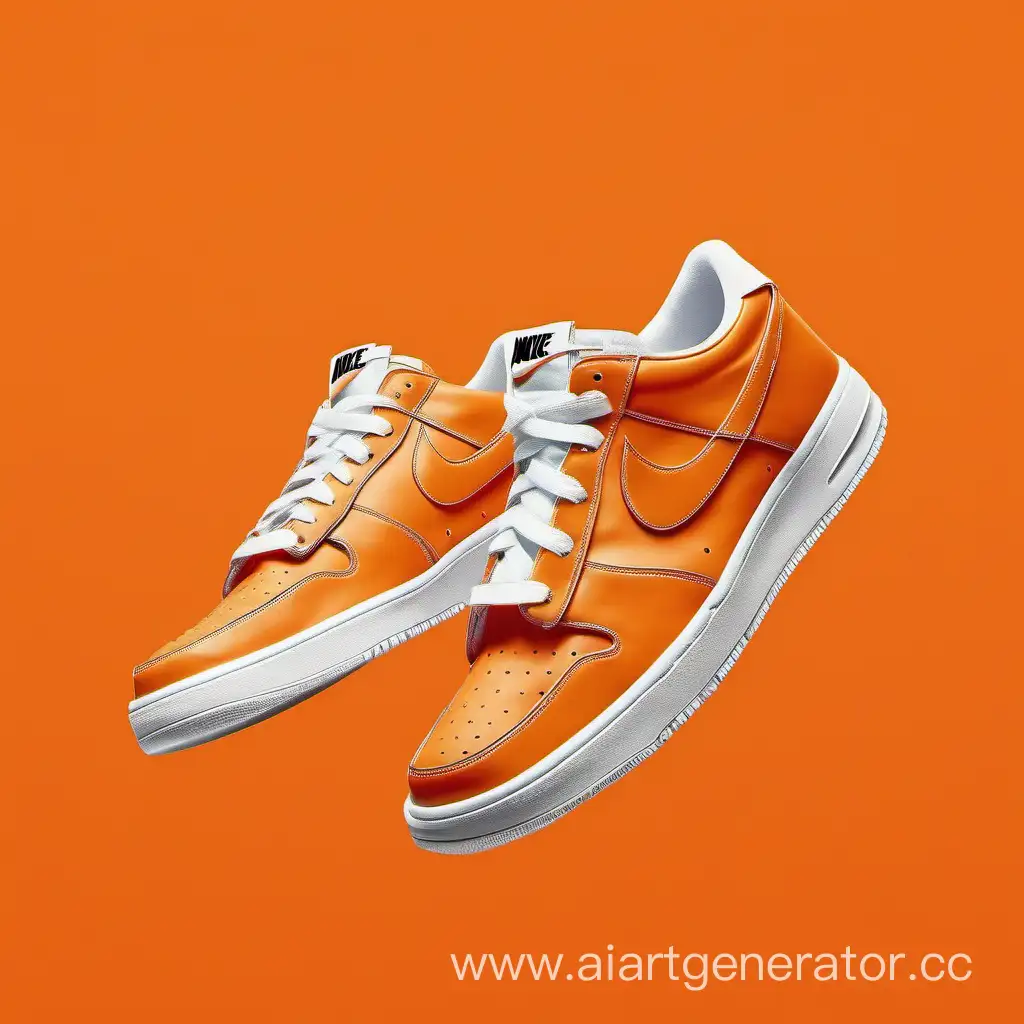 Vibrant-Orange-Nike-ORIJINALS-Sneakers-on-Bold-Background
