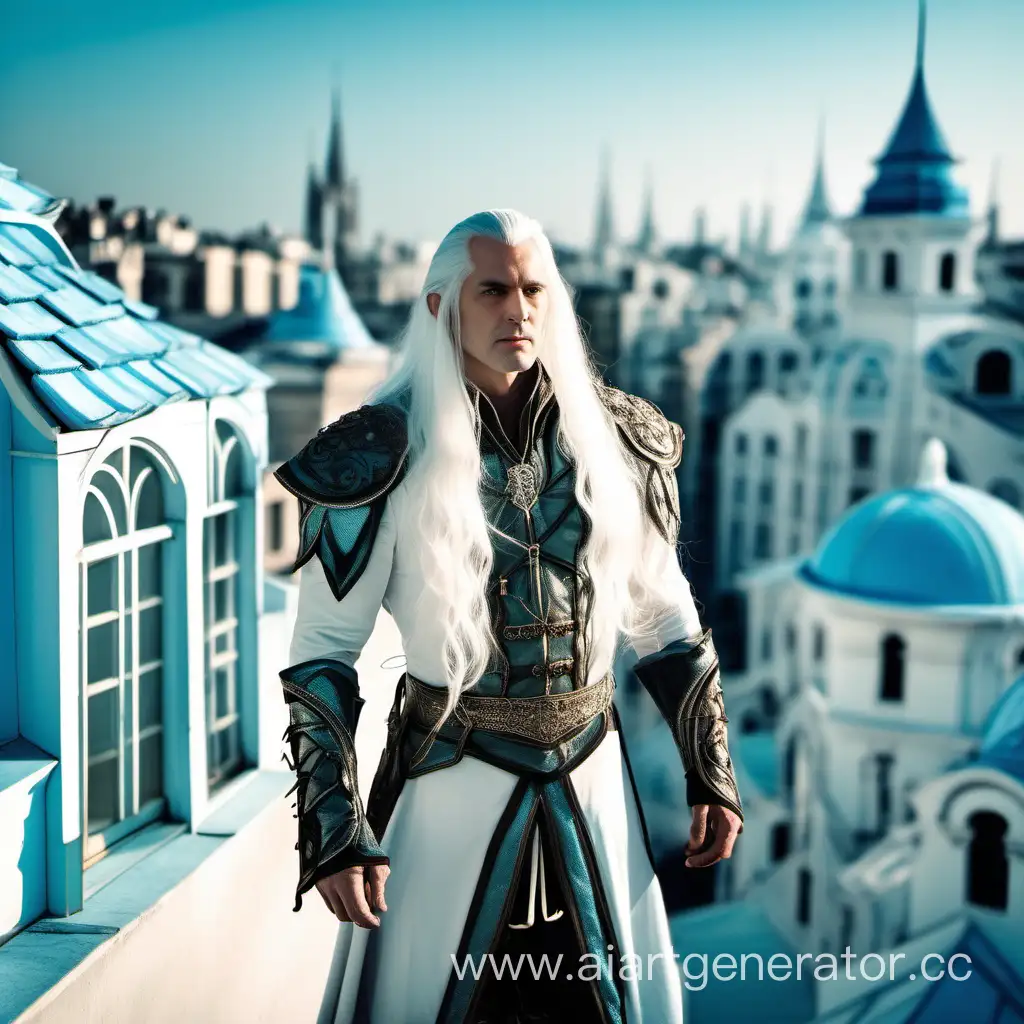 Ethereal-Figure-in-Fantasy-Costume-Amidst-Azure-Cityscape