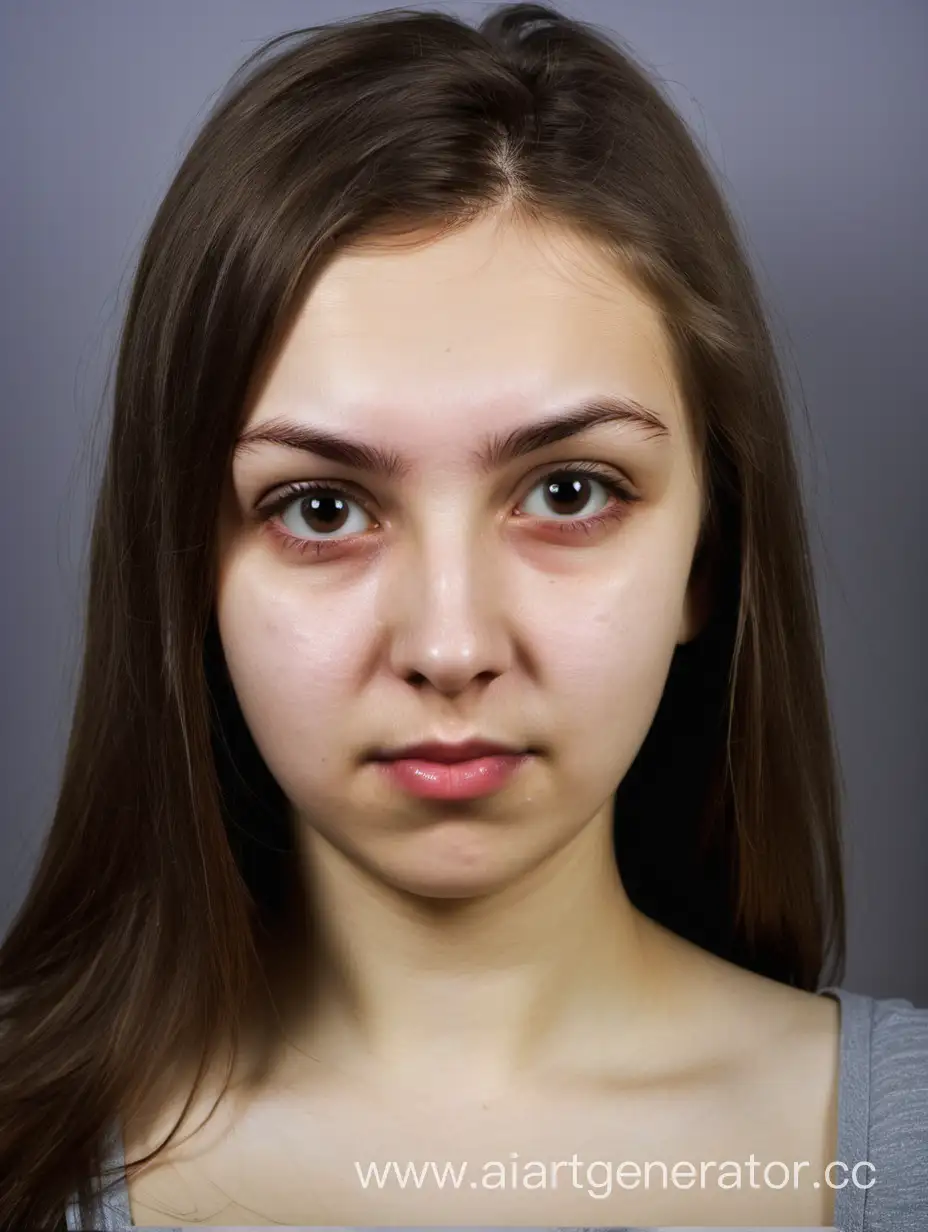 Portrait-of-a-Russian-Woman-Passport-Photo-with-Emphasis-on-Features
