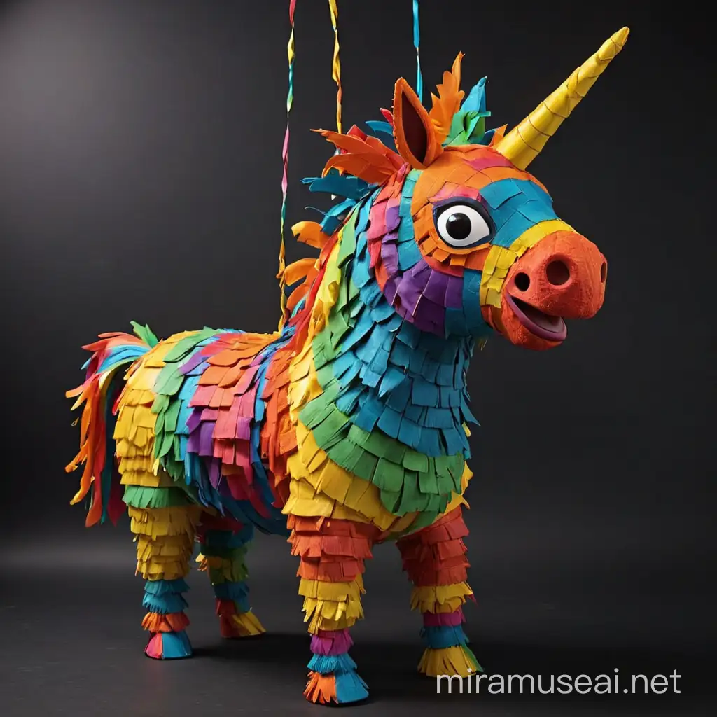 pinata with black background