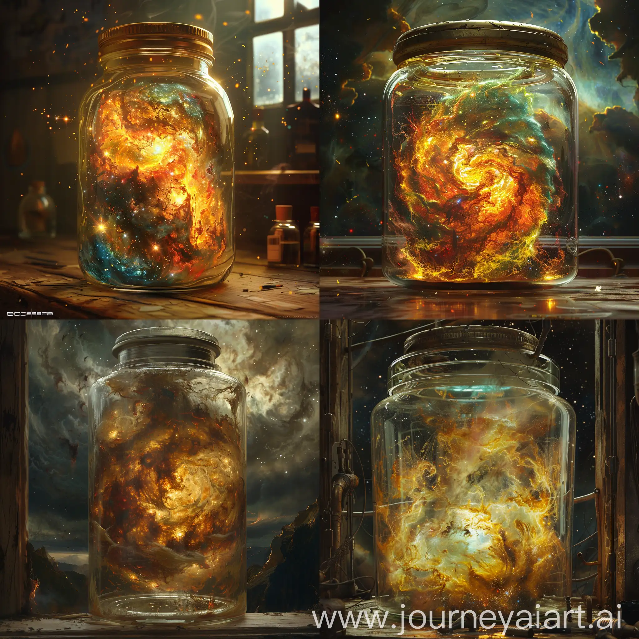 Spectacular-Galaxy-Nebula-Captured-in-a-Jar-Surrealistic-Hyperdetailed-Art