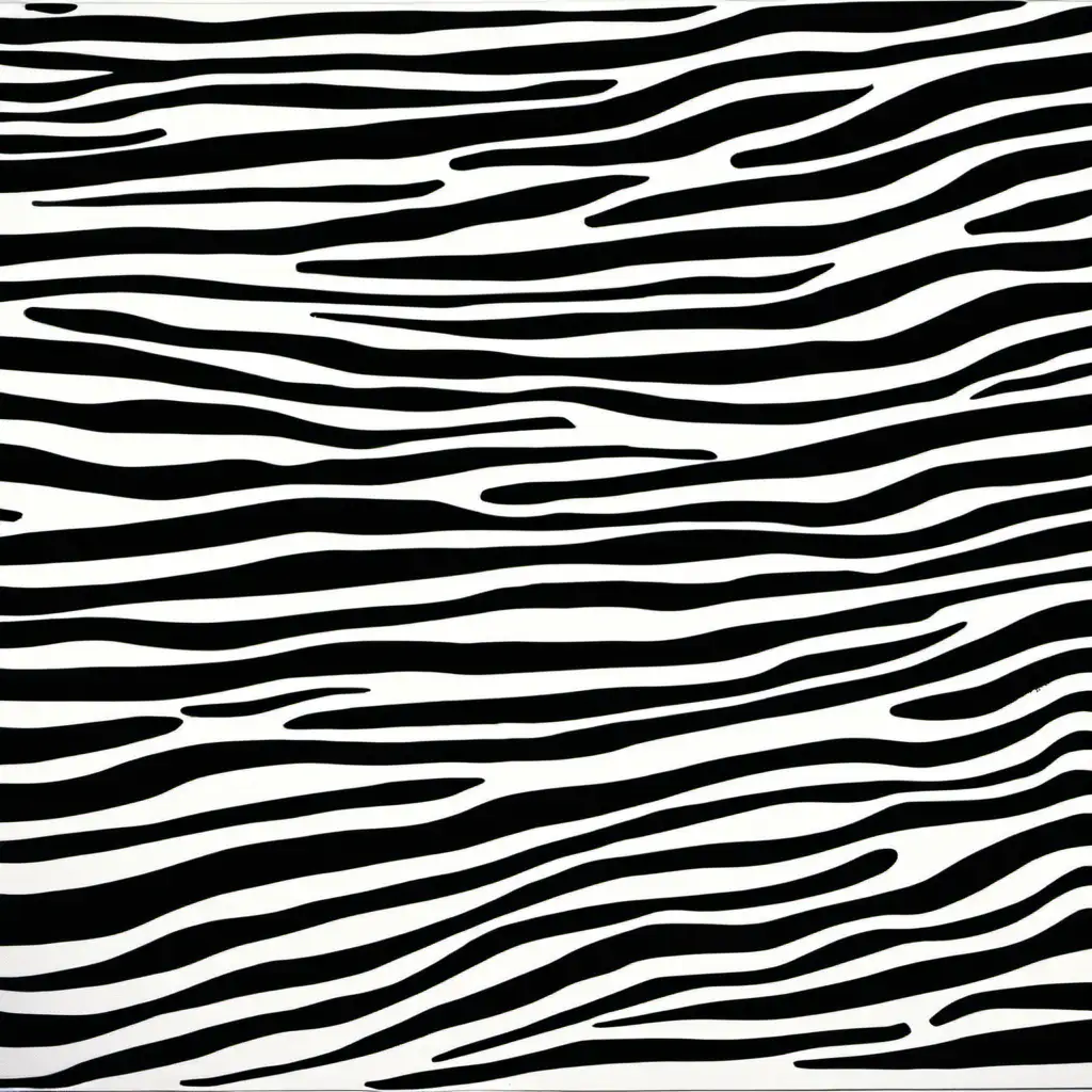 Hand Printed Zebra Stripes in Andy Warhol Inspired Art