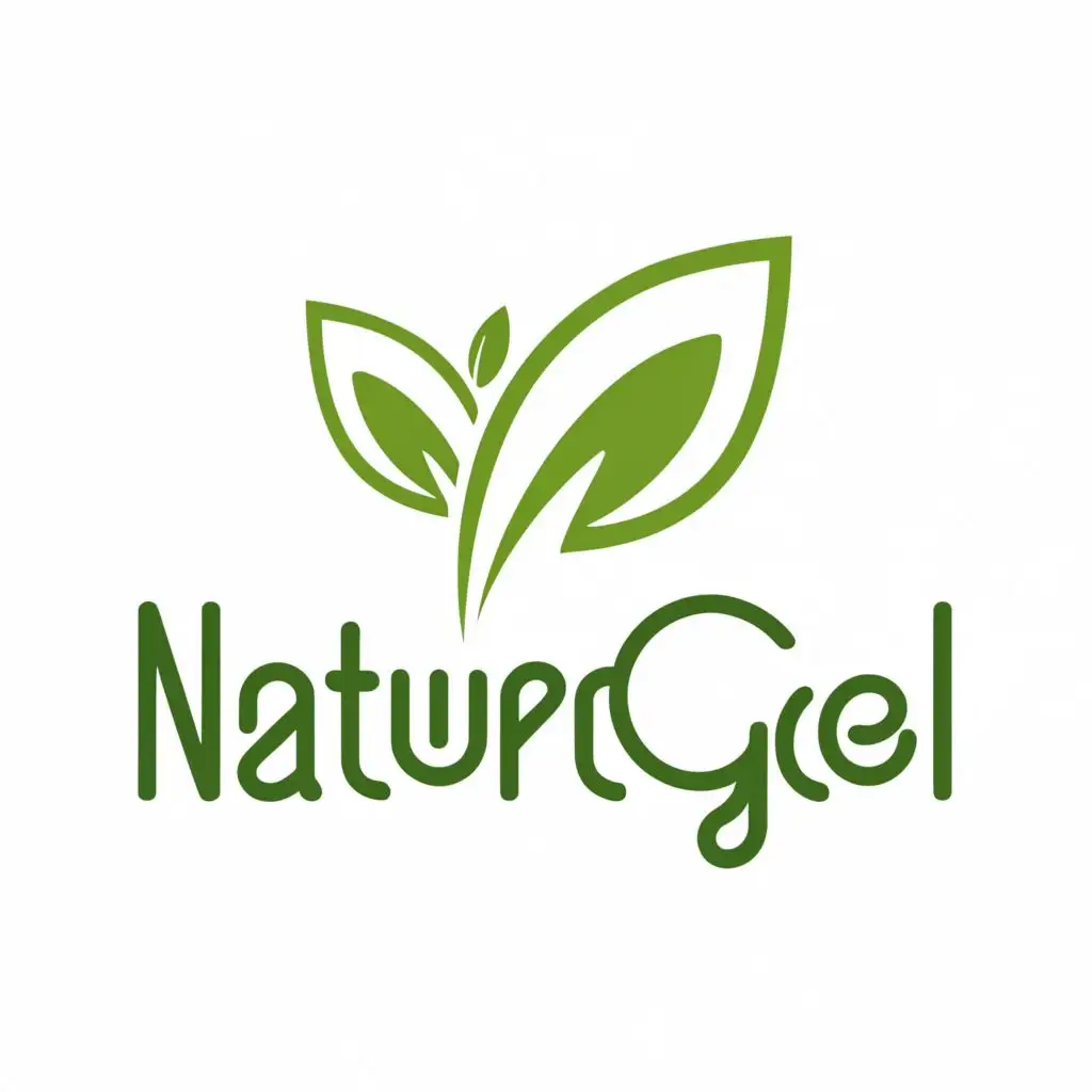 logo, leaf, with the text "NaturGel", typography, be used in Restaurant industry