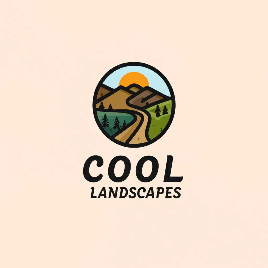 a logo design,with the text 'cool landscapes', main symbol:letter C,Moderate,clear background