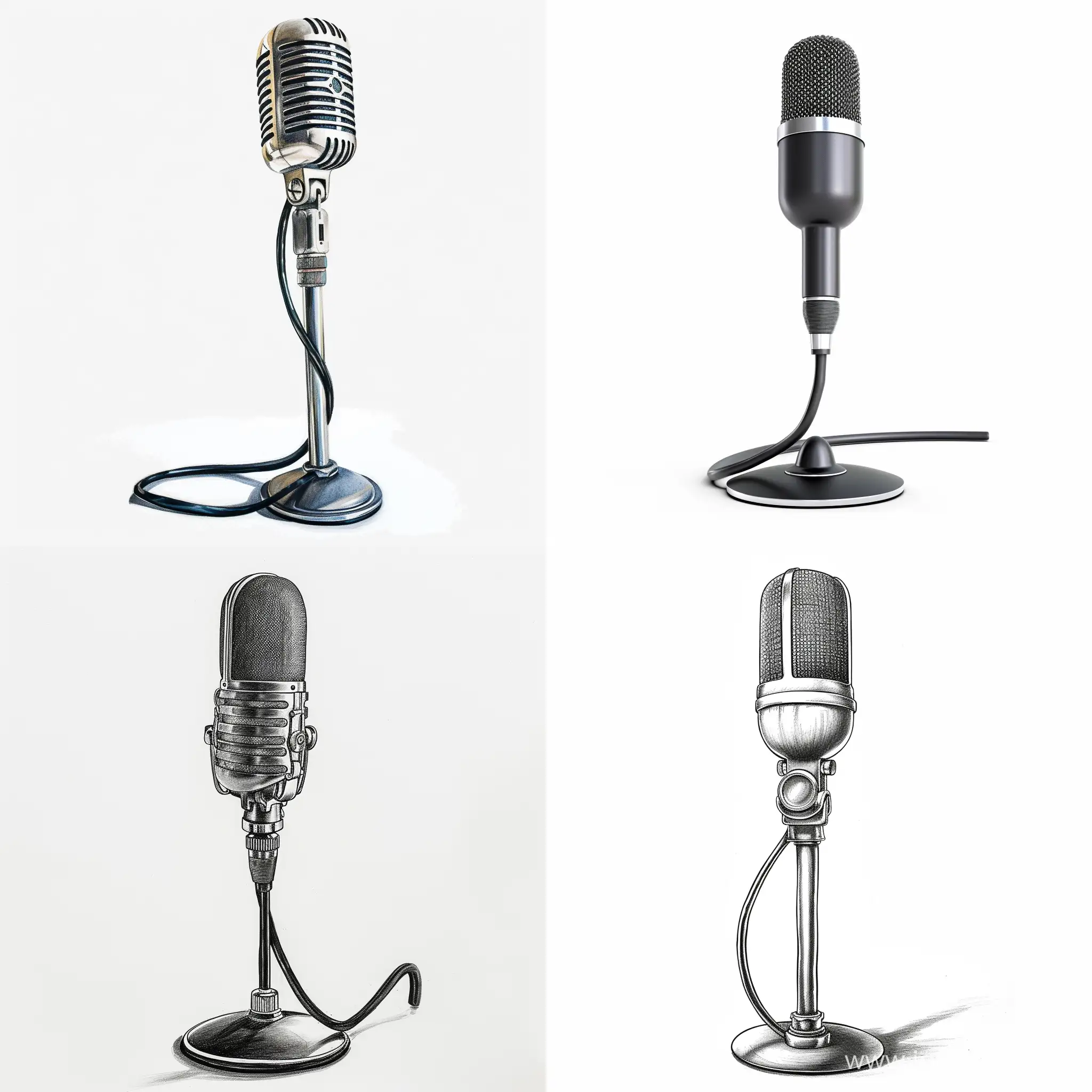 Professional-Podcast-Microphone-on-Curved-Desk-Stand