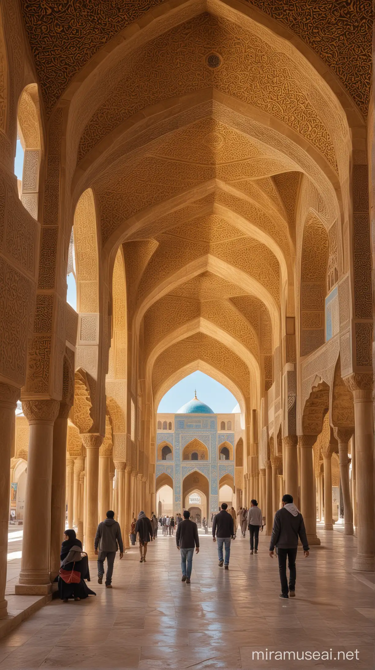 Futuristic Isfahan Skyline at Dusk