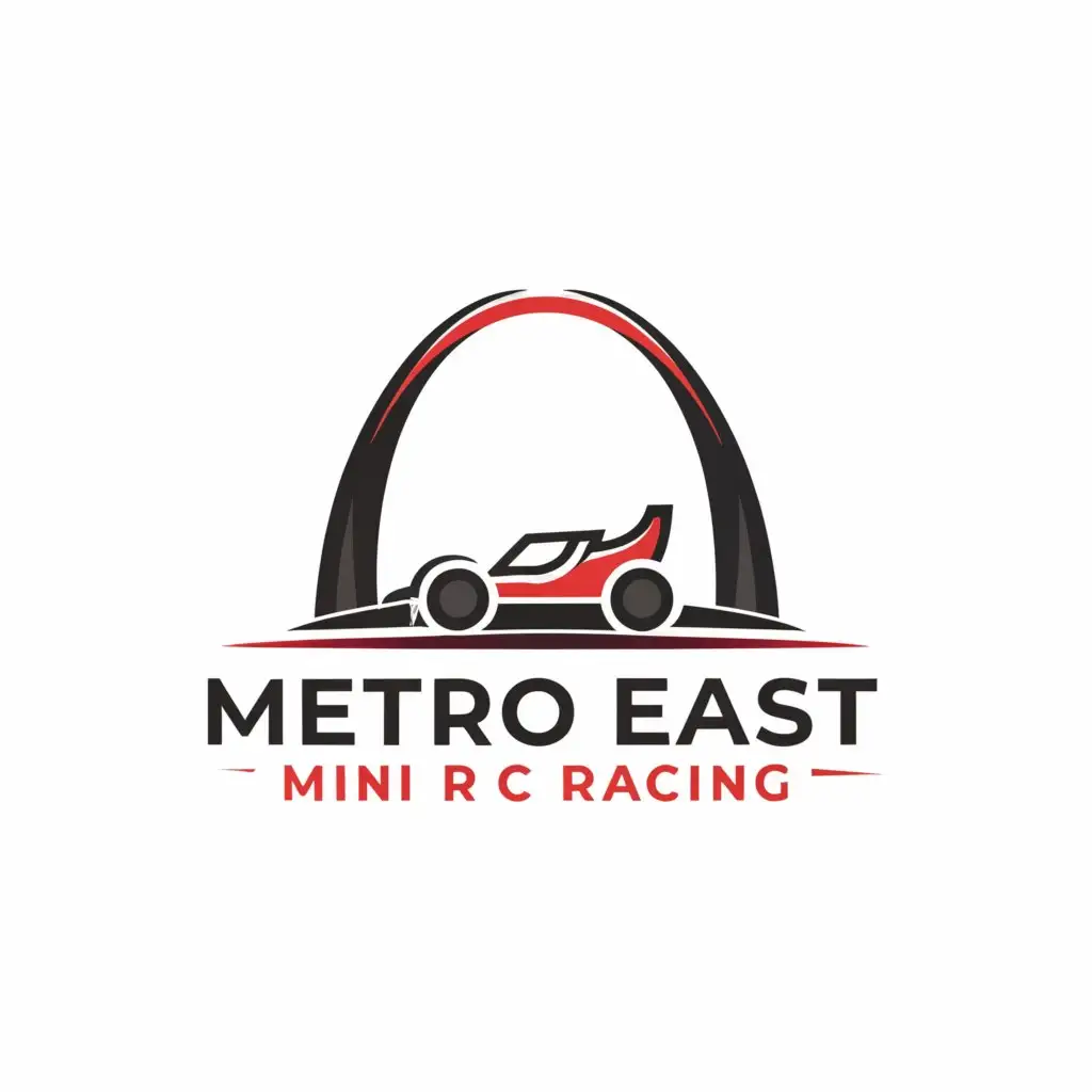 LOGO-Design-for-Metro-East-Mini-RC-Racing-St-Louis-Arch-RC-Car-Minimalistic-Style-for-Internet-Industry