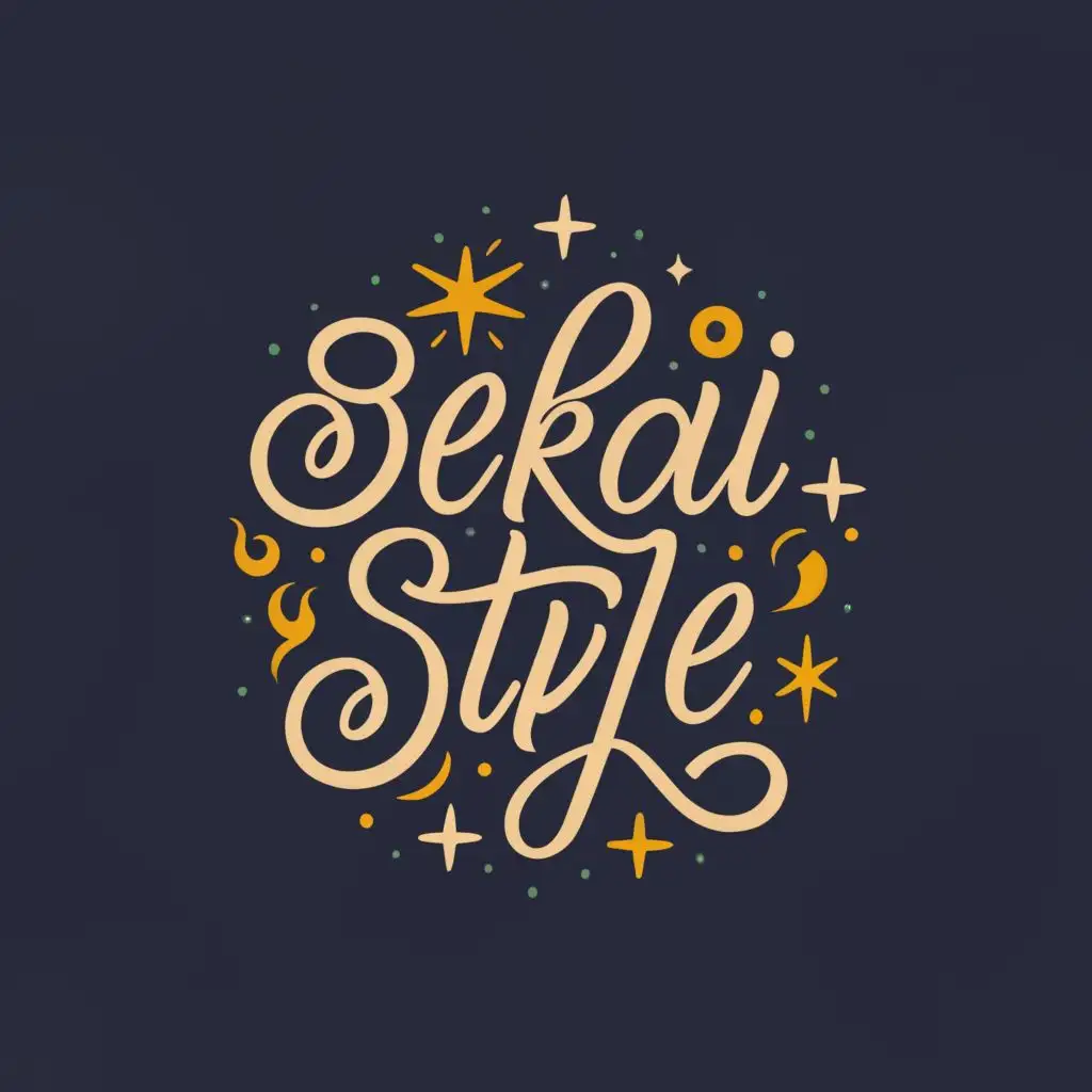 logo, magic, with the text "Sekai Style", typography