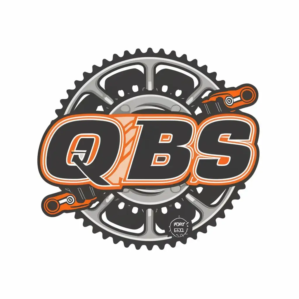 logo, Motorbike spares, with the text "QBS", typography, be used in Automotive industry