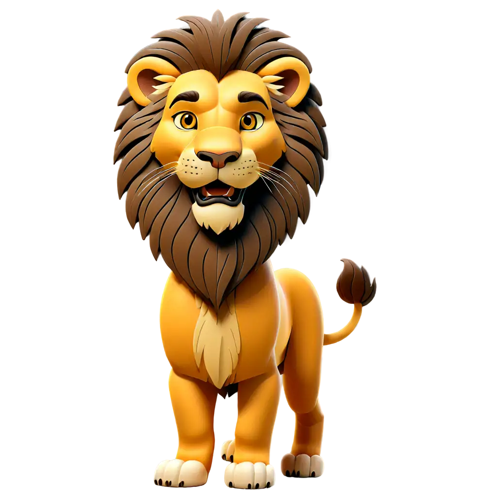 Download-HighQuality-Lion-Cartoon-Sticker-PNG-for-Versatile-Use