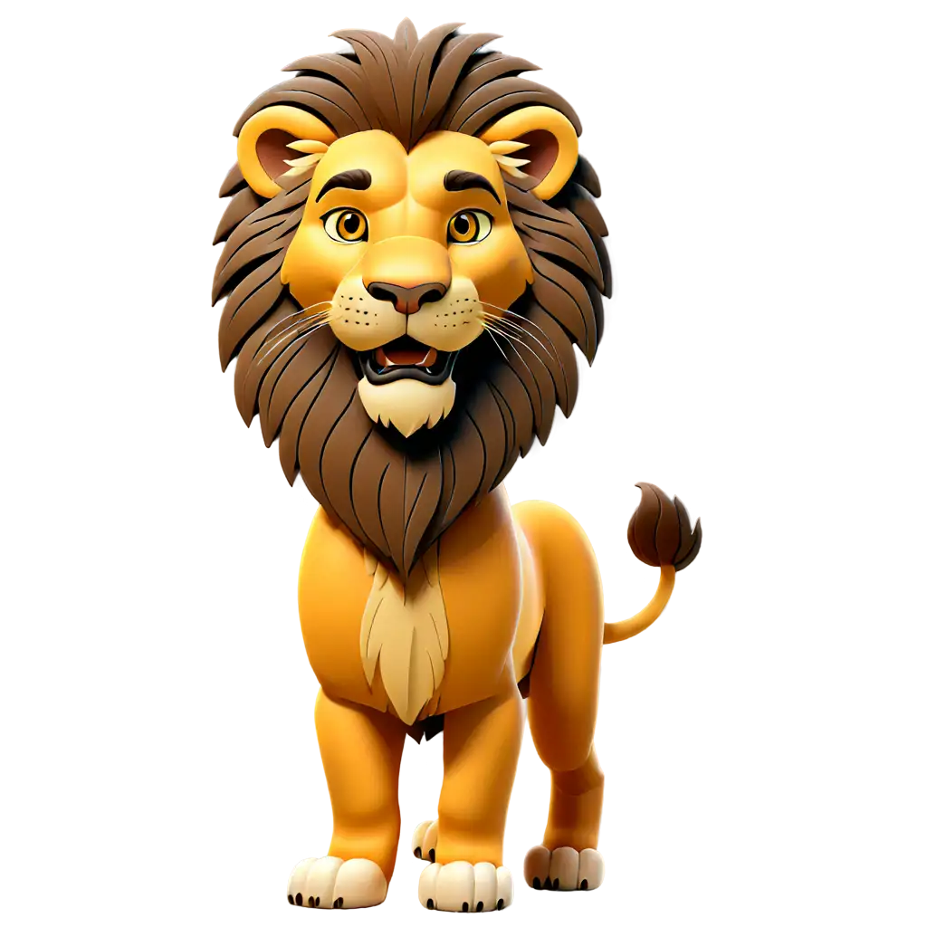 Lion cartoon sticker