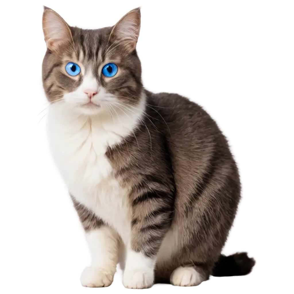 HighQuality-PNG-Image-of-a-Cute-Cat-with-Blue-Eyes-Captivating-Visuals-for-Web-and-Print