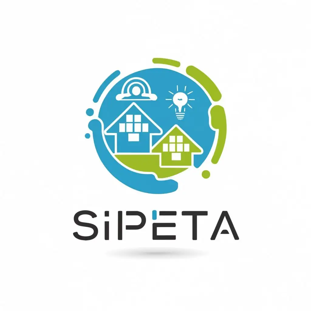 logo, technology, maps, village, with the text "SIPETA", typography, be used in Education industry