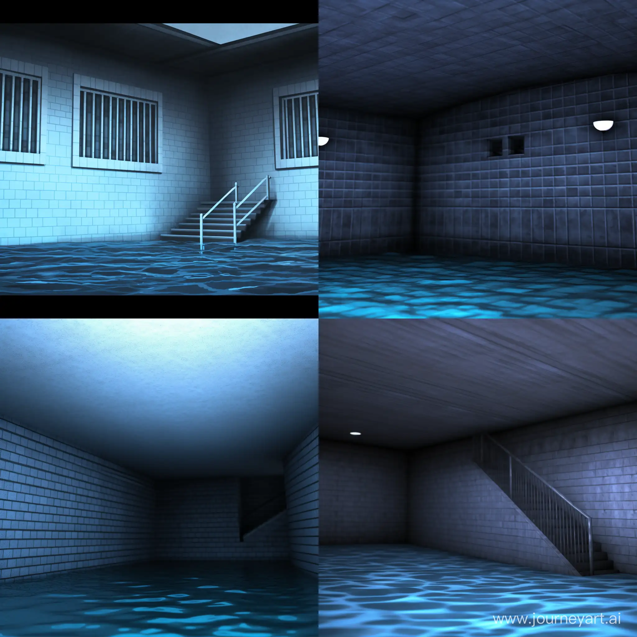 Anomalous-Entity-SCP682-Swimming-in-Containment-Pool