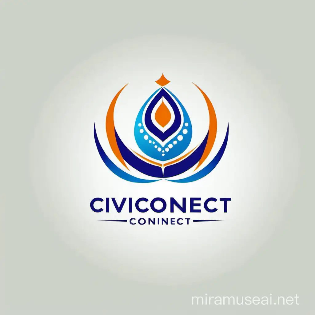 design a logo of civicconnect keep it modern and corporate and also its a indian government website logo. 