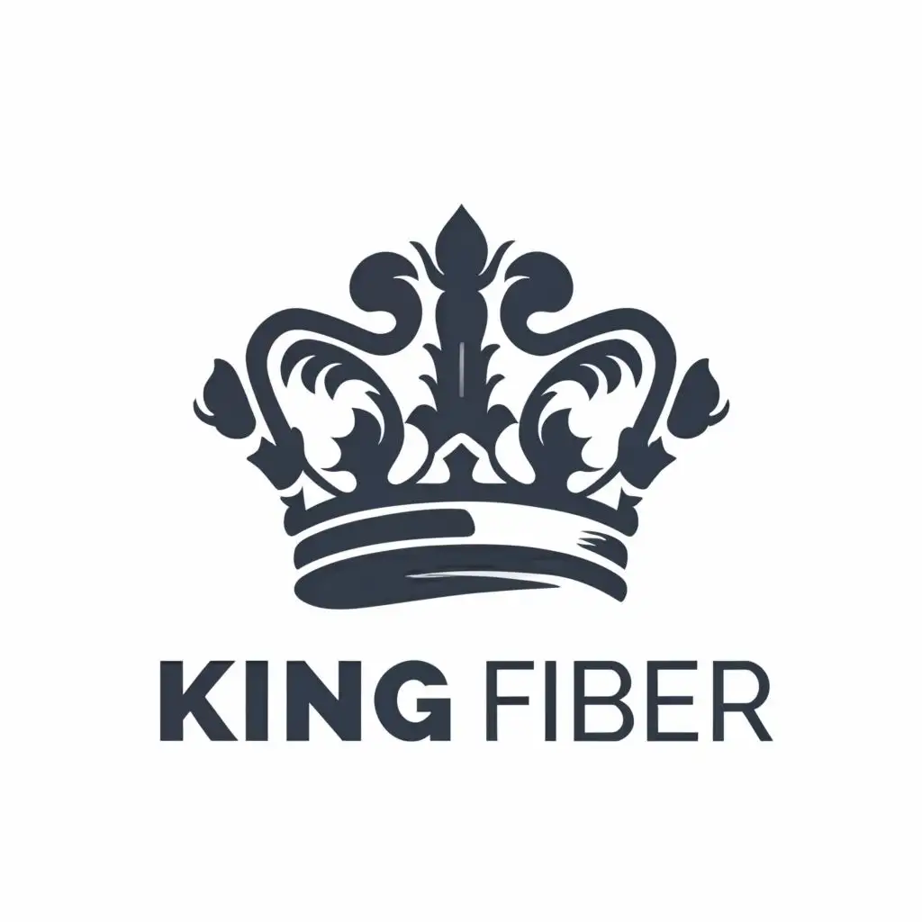 LOGO-Design-For-King-Fiber-Majestic-Crown-Symbolizing-Royalty-and-Quality-Textiles