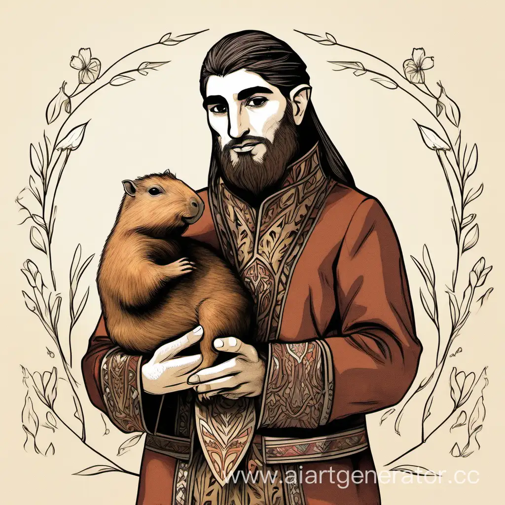Armenian-Elf-with-Capybara-Enchanting-Fantasy-Image