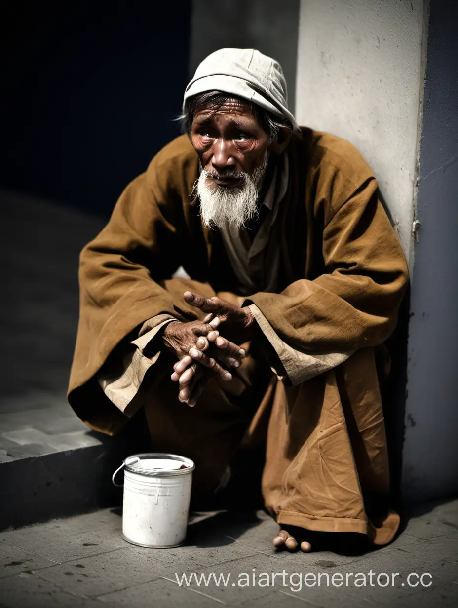 Begging-for-Alms-A-Depiction-of-Poverty-and-Compassion