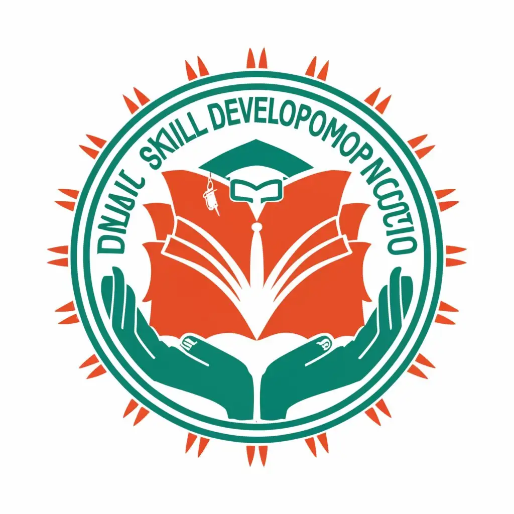 a logo design,with the text Tamil Nadu Skill Development Corporation (TNSDC), main symbol:Education, Employment, Collaboration,Moderate,be used in Education industry,clear background