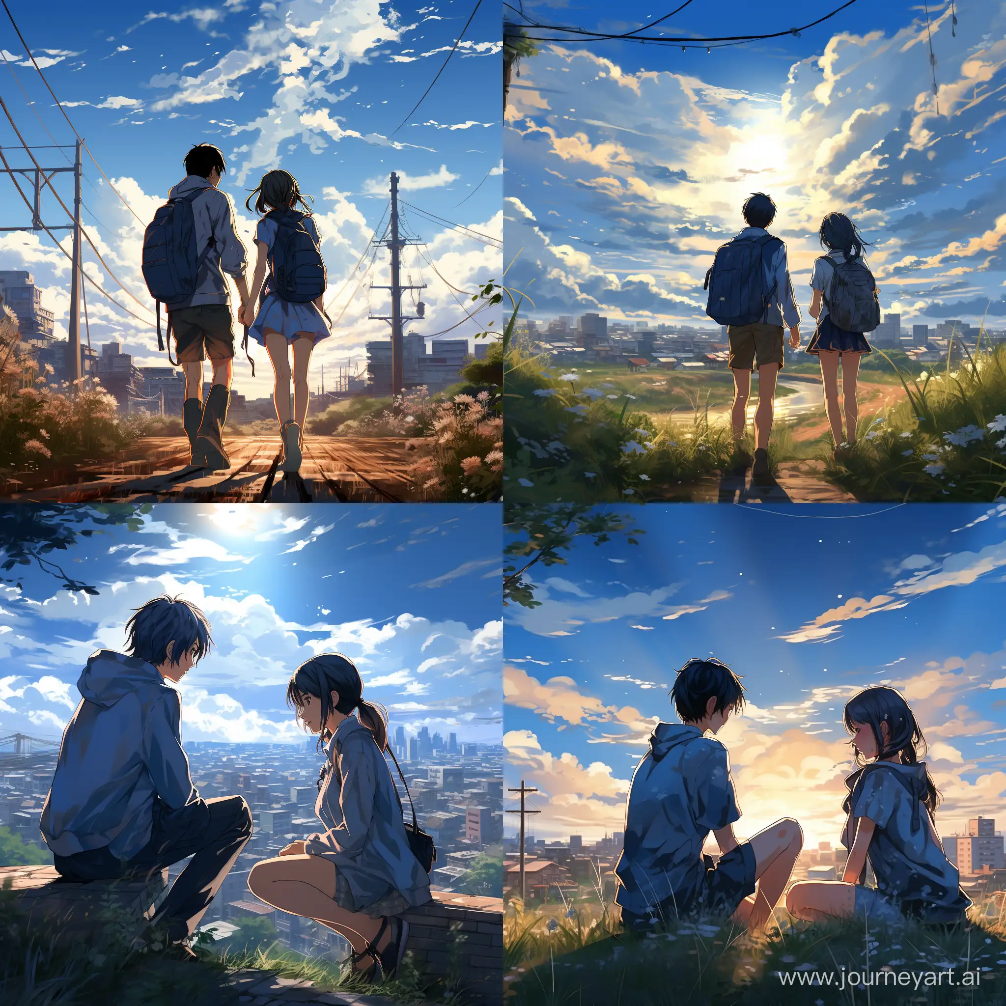 Urban-Anime-Bliss-Serene-Summer-Scene-with-Teenagers