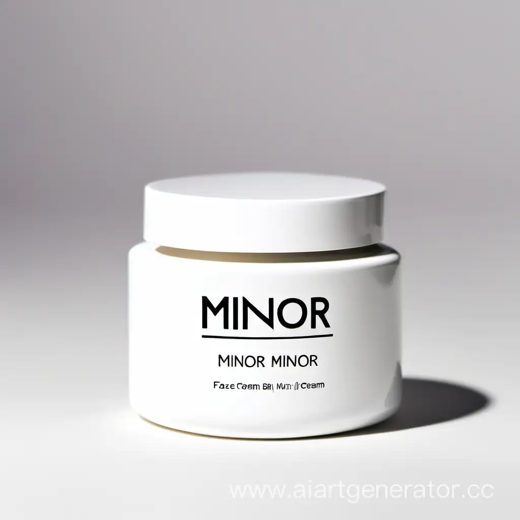 Minor-White-Jar-Face-Cream-Hydrating-Skincare-Elegance