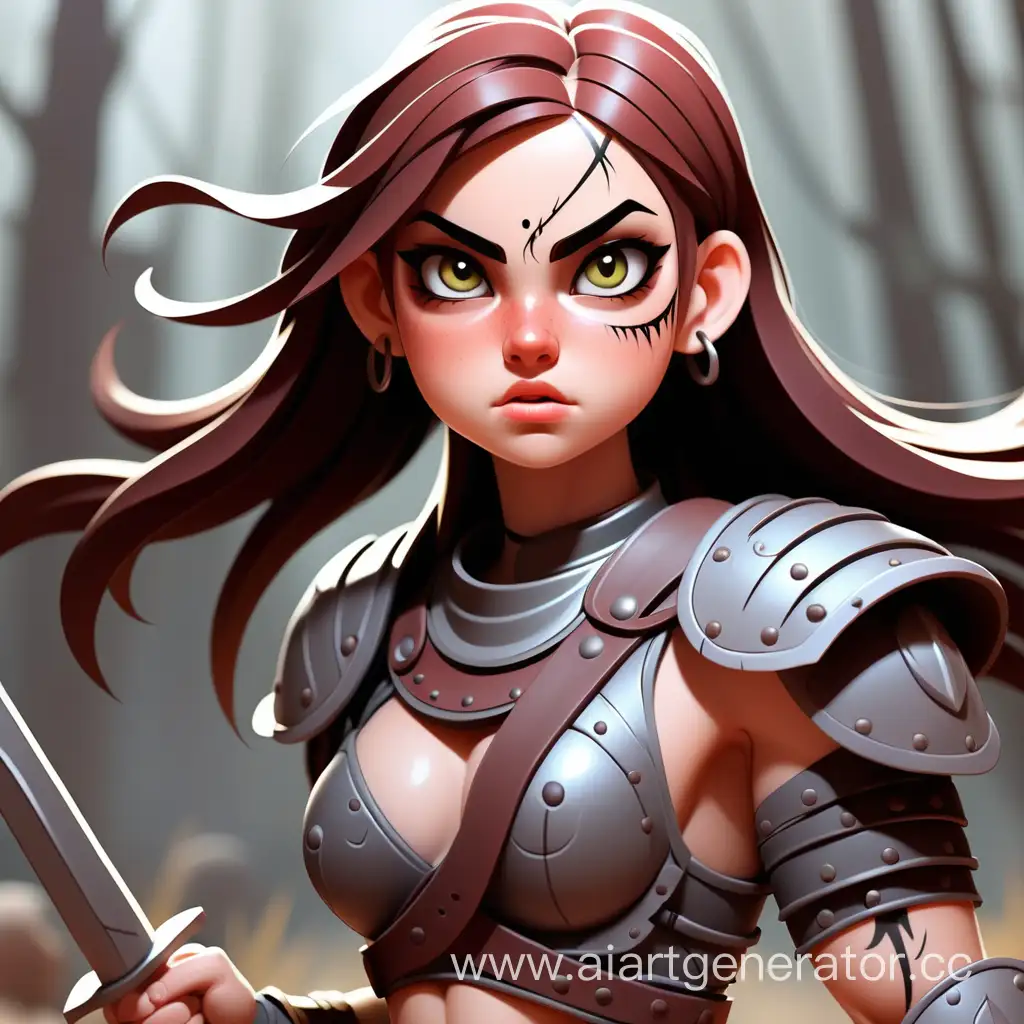 Adventurous-Warrior-Girl-in-Enchanted-Forest