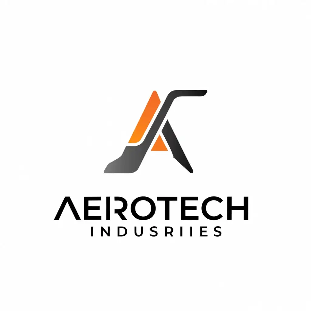 a logo design,with the text "AEROTECH INDUSTRIES", main symbol:A I,Minimalistic,be used in Automotive industry,clear background