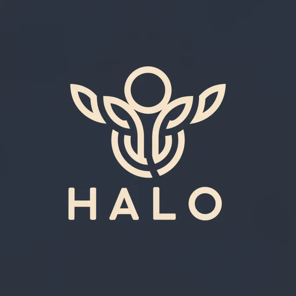 a logo design,with the text "Halo", main symbol:angel halo,complex,be used in Internet industry,clear background