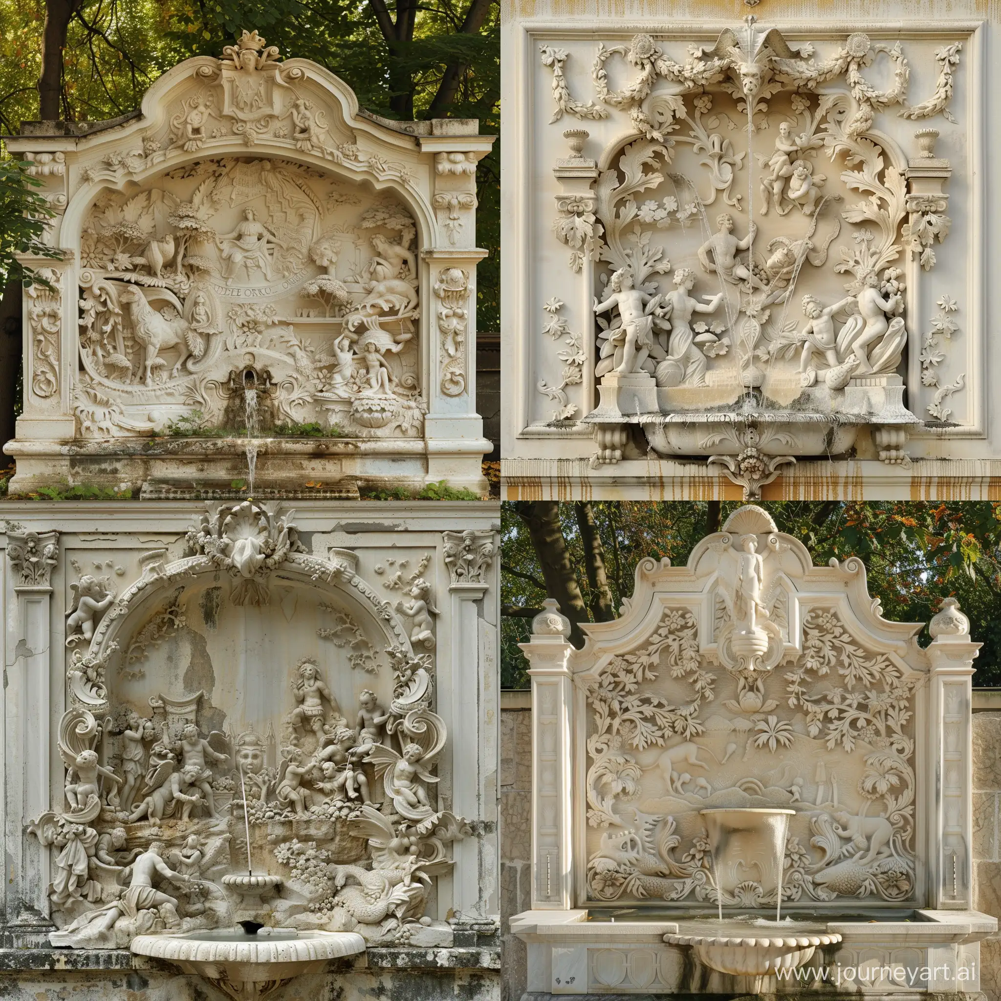 Rococo-Style-Wall-Fountain-Depicting-Dede-Korkut-Legend
