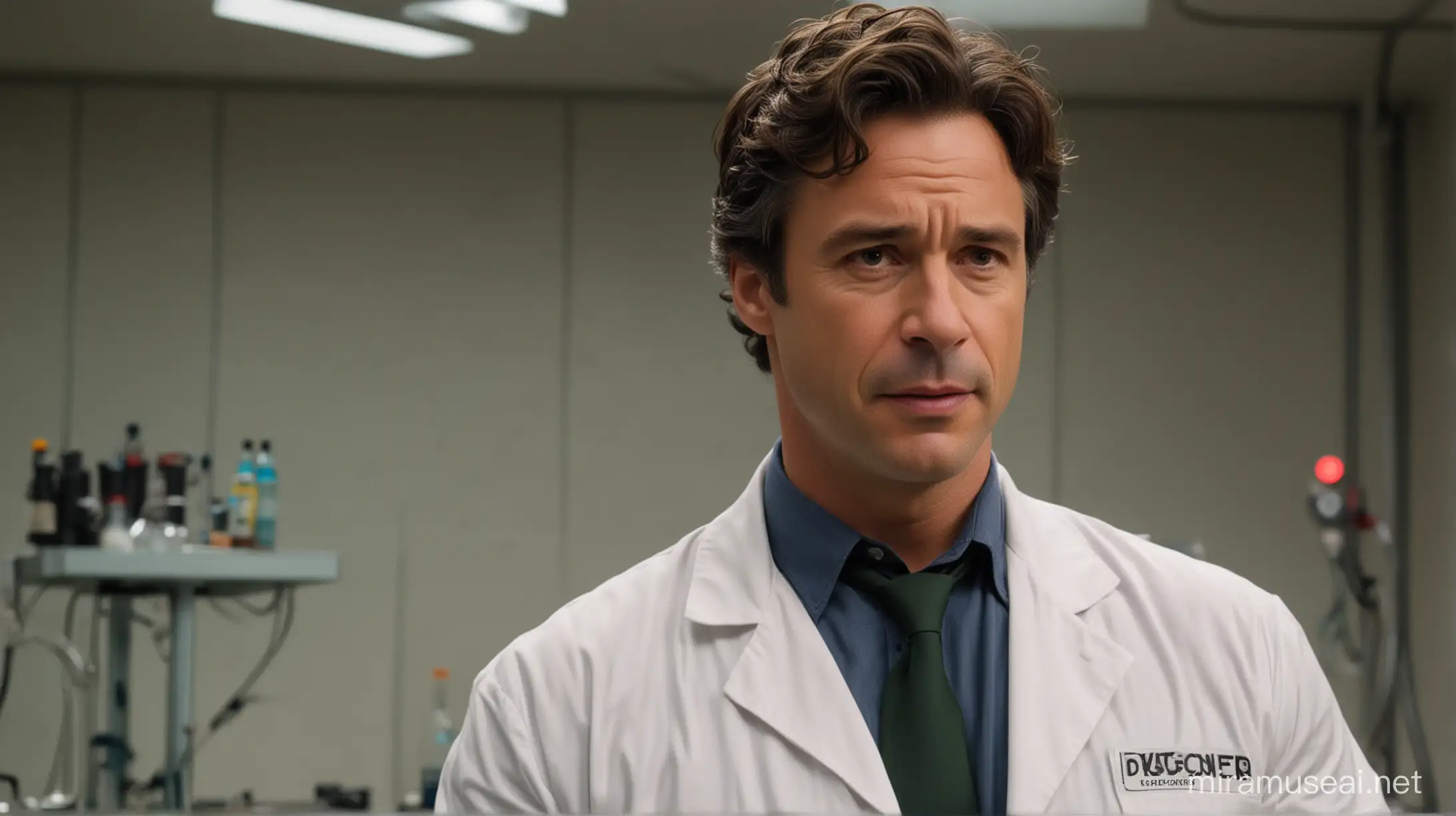Scientist Dr Bruce Banner Conducts Secret Military Experiment