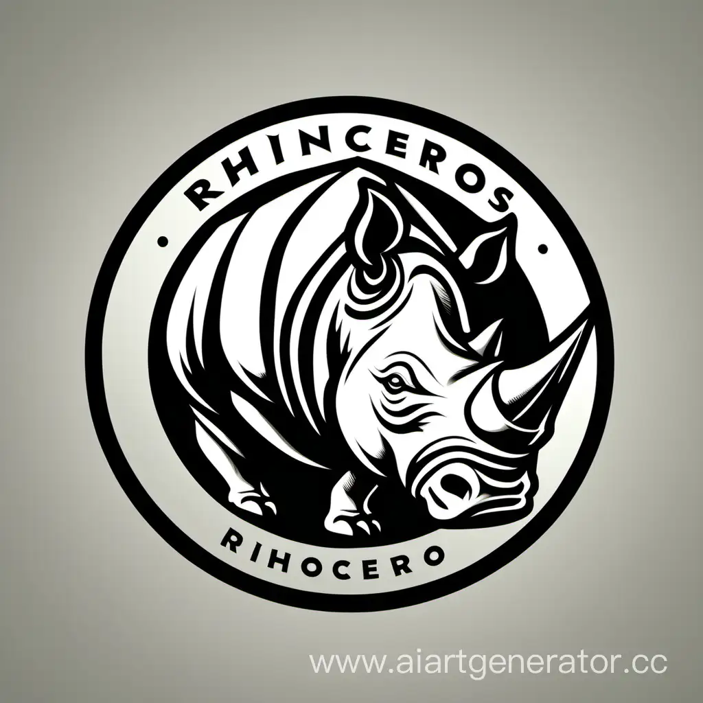 Majestic-Rhinoceros-Logo-Design-Power-and-Grace-Captured-in-Iconic-Symbolism