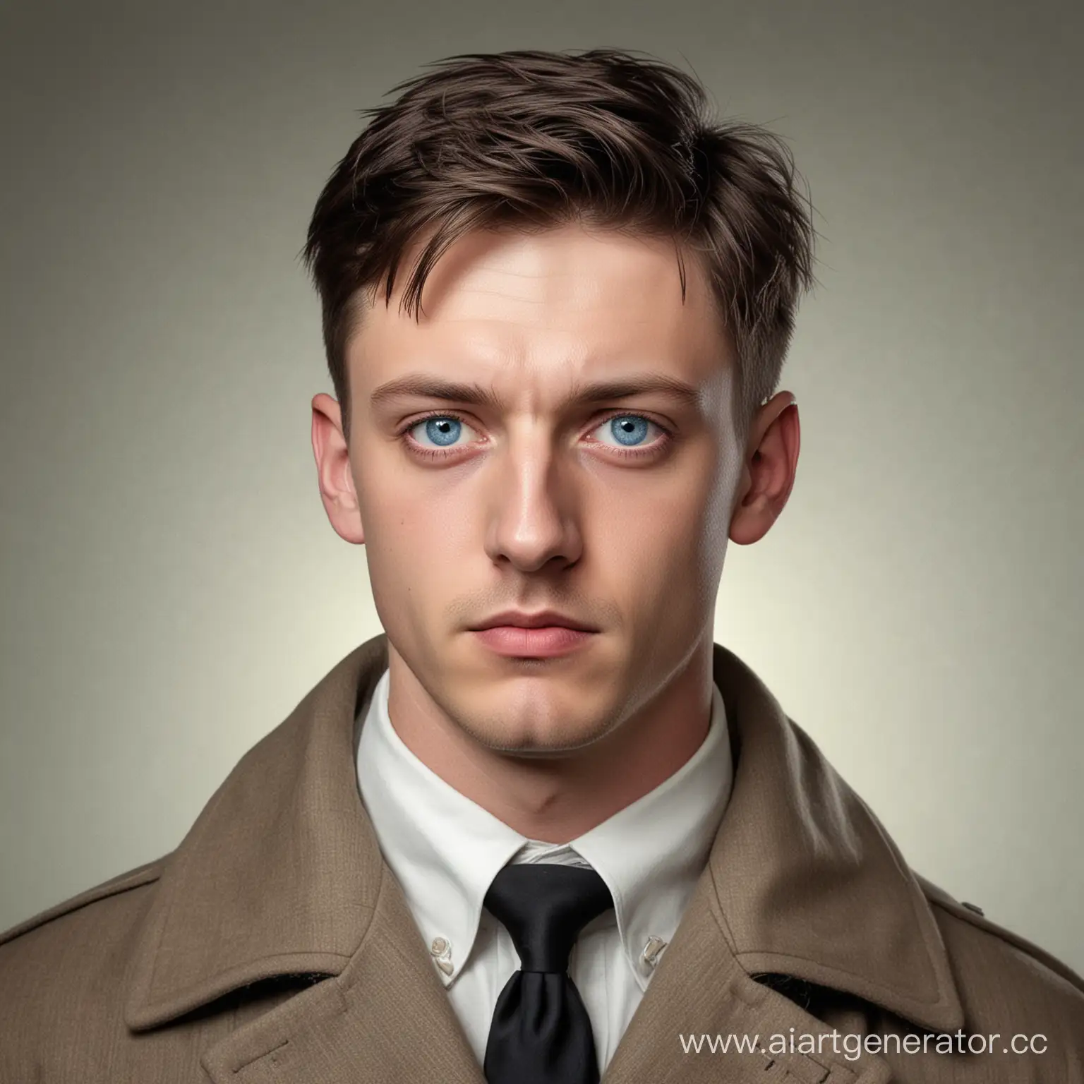 Portrait-of-a-Handsome-Young-Man-with-Blue-Eyes-in-a-Stylish-Coat