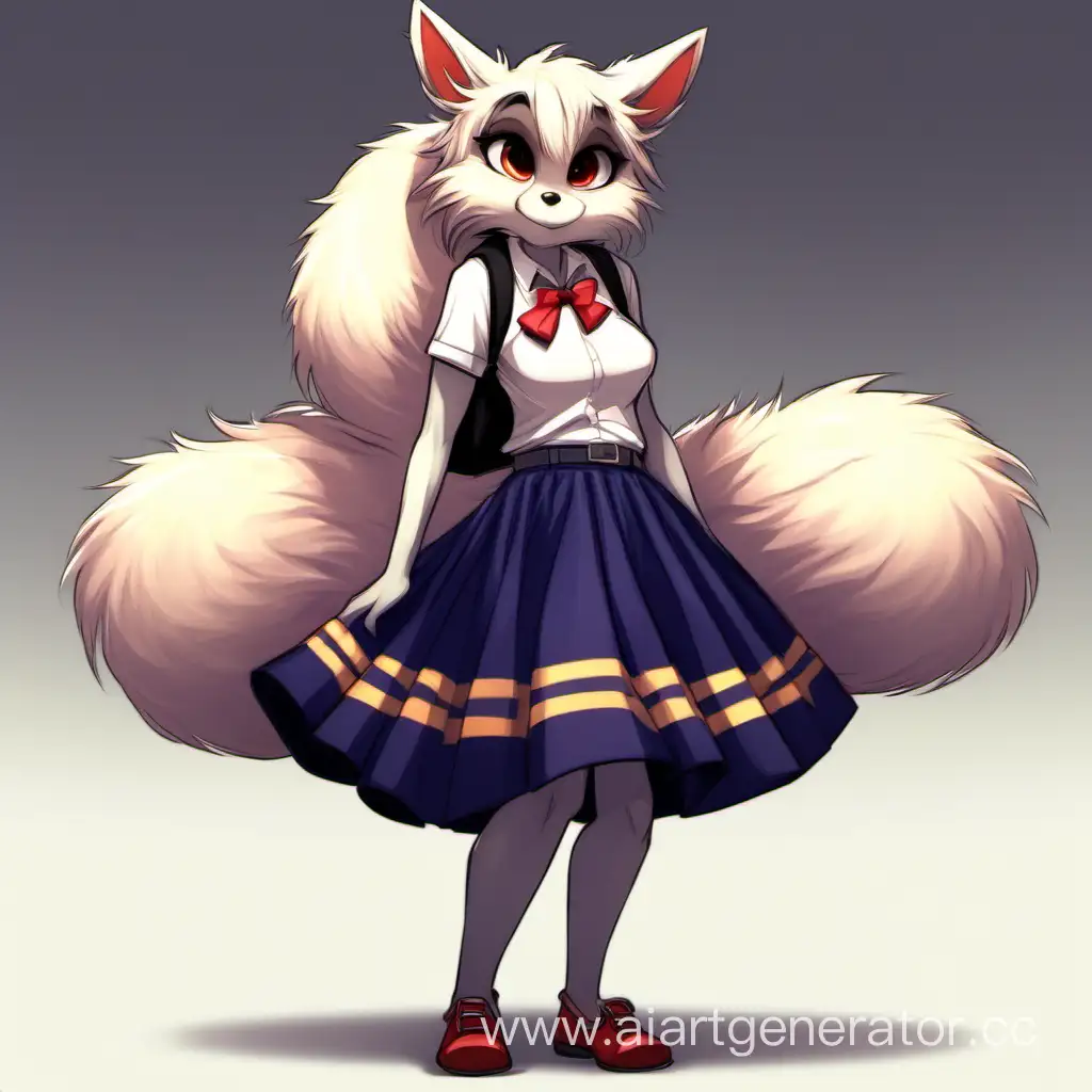 Adorable-Furry-Character-Wearing-a-Stylish-Skirt