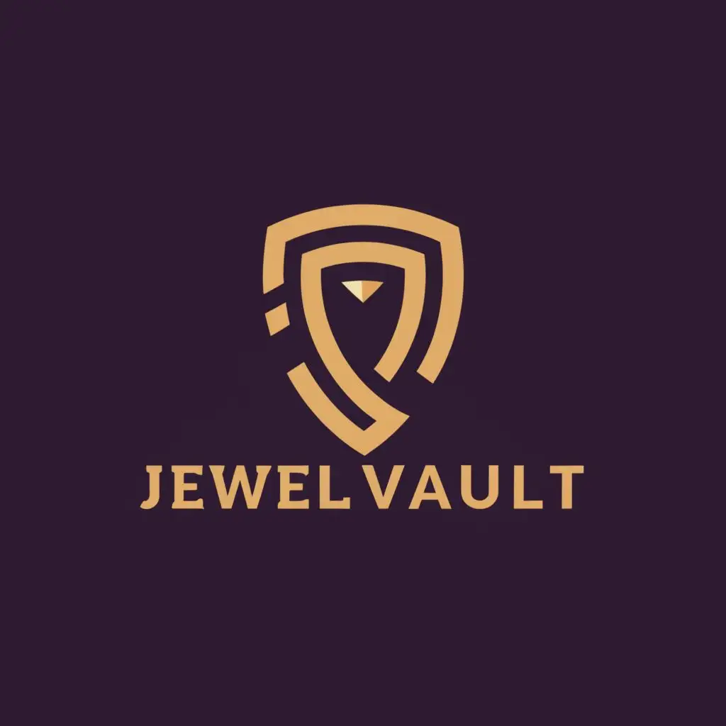 a logo design,with the text "JewelVault", main symbol:Vault, diamond,Moderate, background  use color codes for background
static Color get circle1 => Color.fromARGB(255, 252, 209, 197);
  static Color get circle2 => Color(0xffDAD3C8);
  static Color get circle3 => Color(0xffFFE5DE);
  static Color get circle4 => Color(0xffDAD3C8);