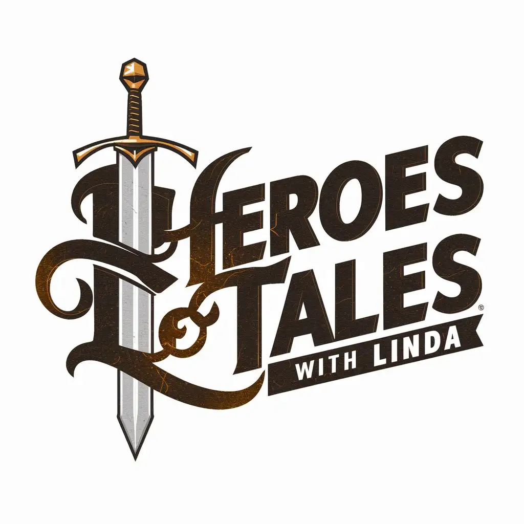 Create a logo with the inscription Heroes Tales With Linda 