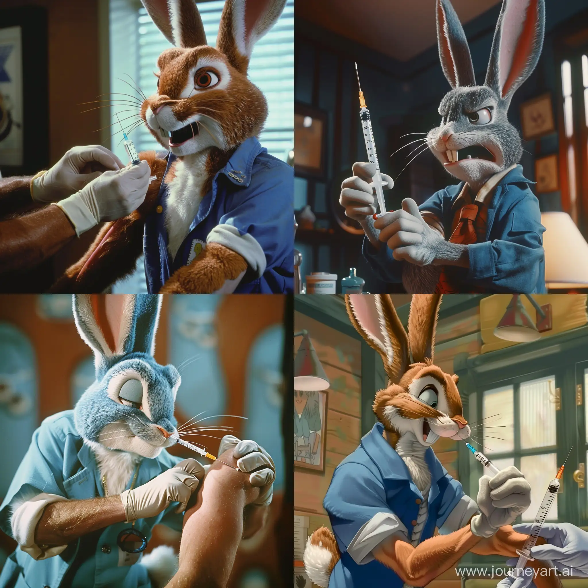 Roger-Rabbit-SelfAdministers-Arm-Vein-Vaccination