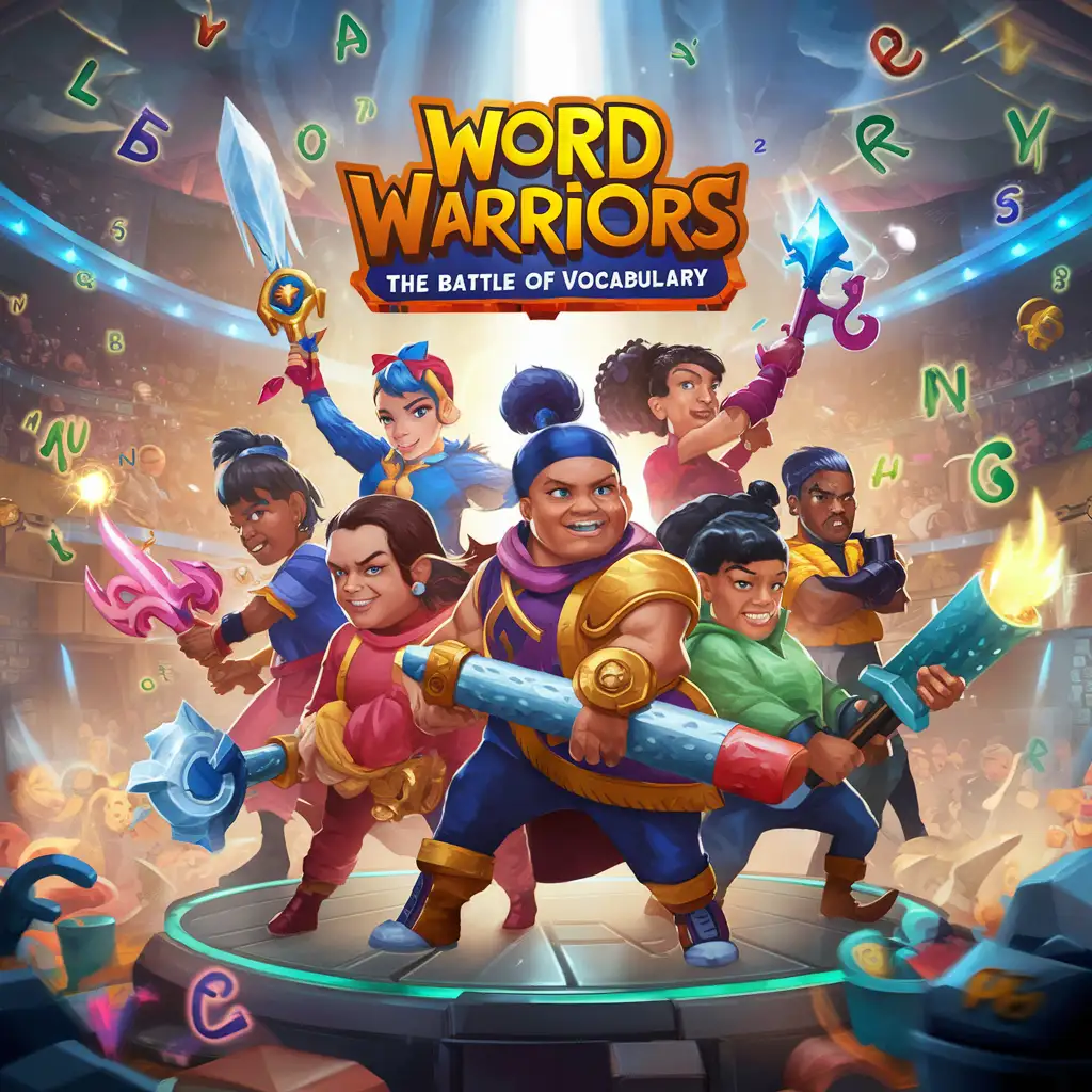 make a game title that says " Word Warriors: The Battle of Vocabulary"