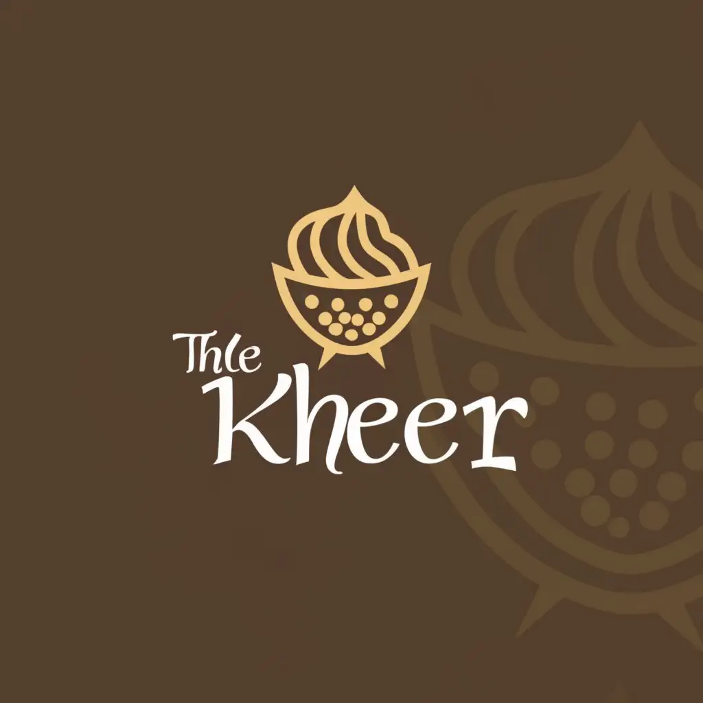 a logo design,with the text "The ", main symbol:Kheer,Moderate,clear background