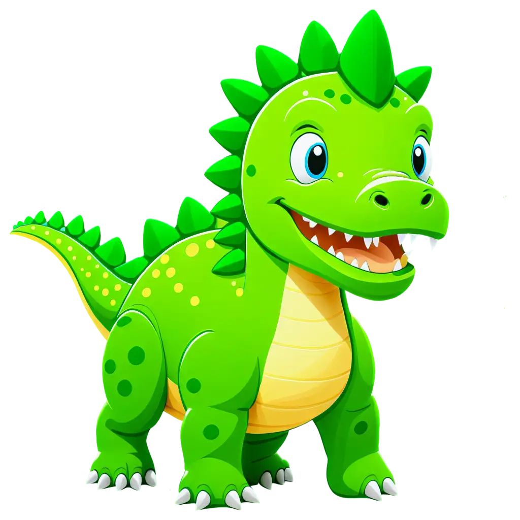 A dinosaur, stile cartoon, stile kawai, in vectores