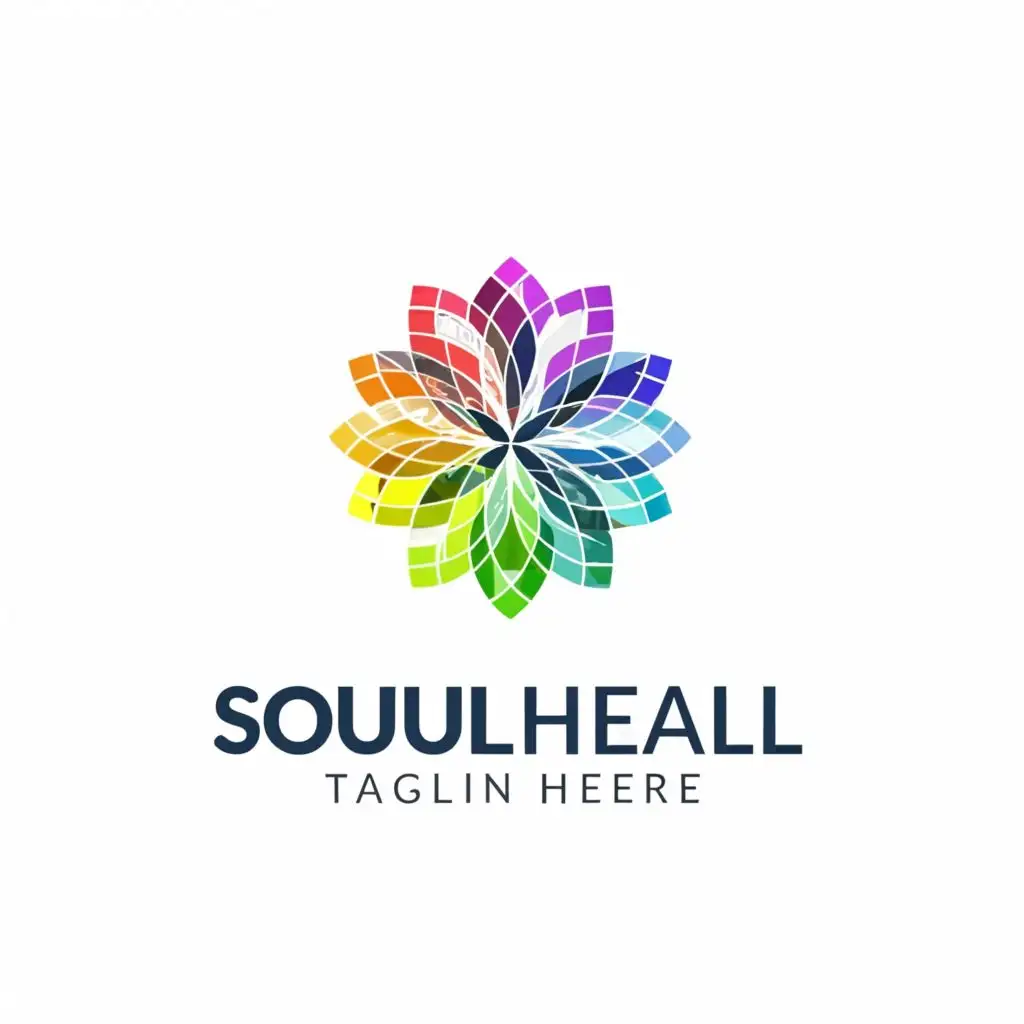 a logo design,with the text "SoulHeal", main symbol:star,complex,clear background