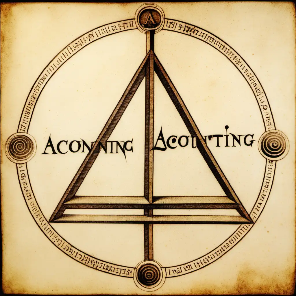 A symbol that represents accounting created by Leonardo Da Vinci