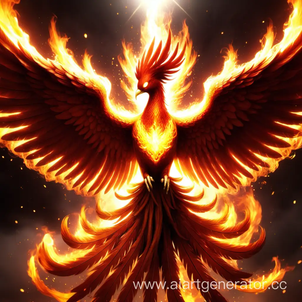 Majestic-Rebirth-The-Reborn-Phoenix-Soaring-in-Fiery-Splendor