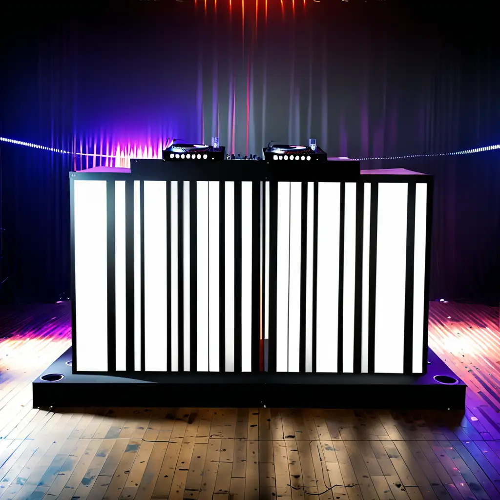 Contemporary DJ Booth in a 15m by 15m Space