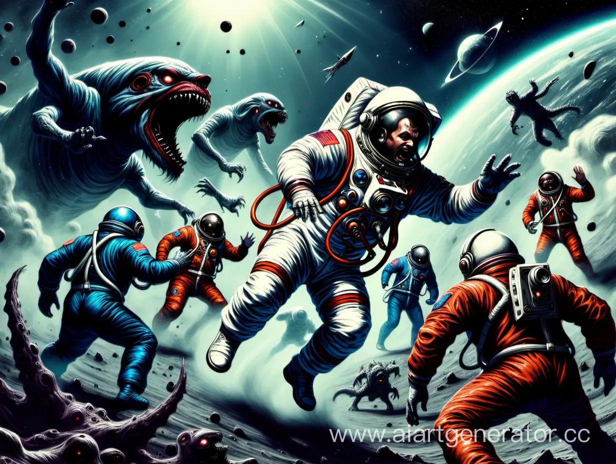 Cosmonaut-Confronts-Space-Monsters-in-Epic-Battle
