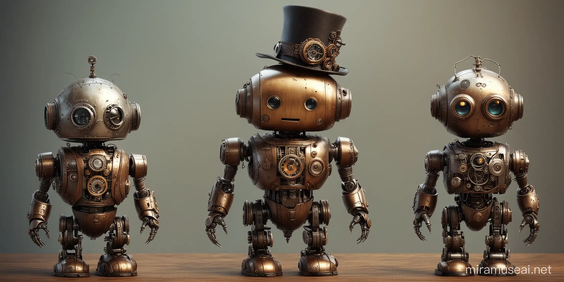 steampunk robot cute