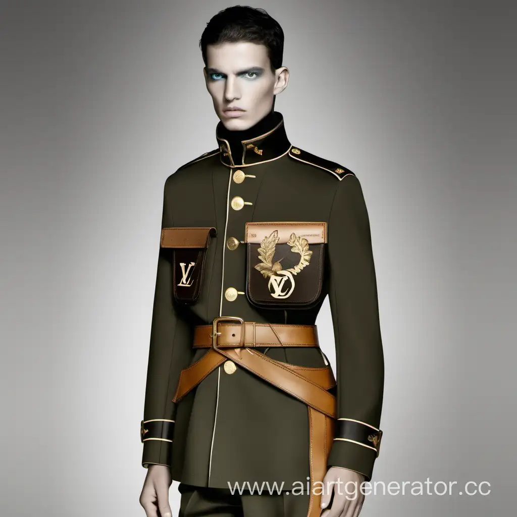 Luxurious-Louis-Vuitton-Military-Uniform-Elegance