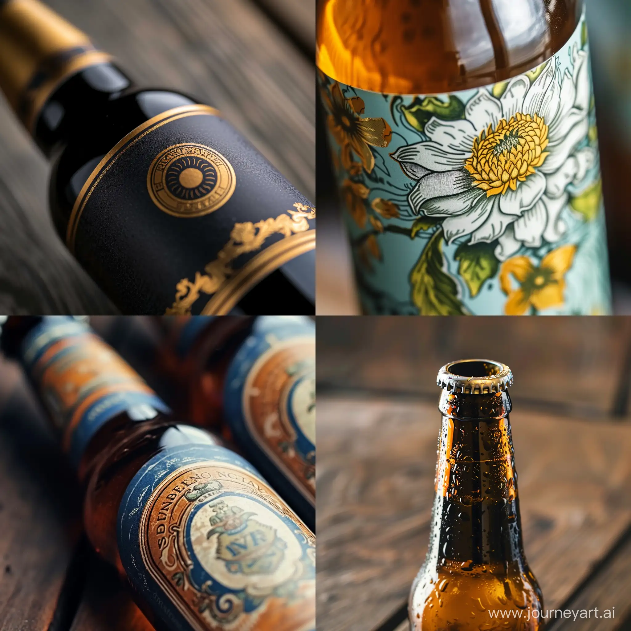 Detailed-Closeup-of-Craft-Beer-Label-Artwork