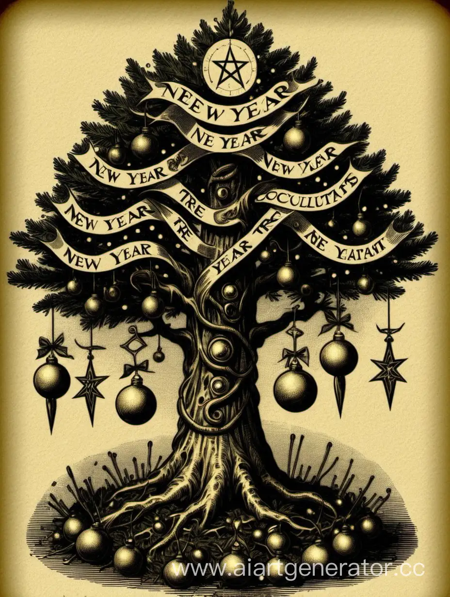 Новый год елка магическая  ритуалы оккультист 
