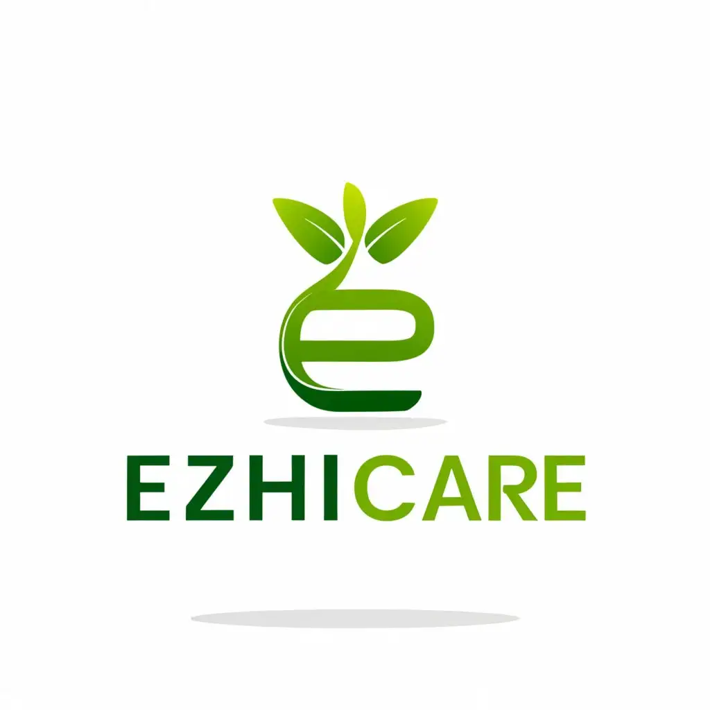 LOGO-Design-For-Ezhilcare-Vibrant-Health-and-Personal-Care-Brand-Emblem-for-eCommerce