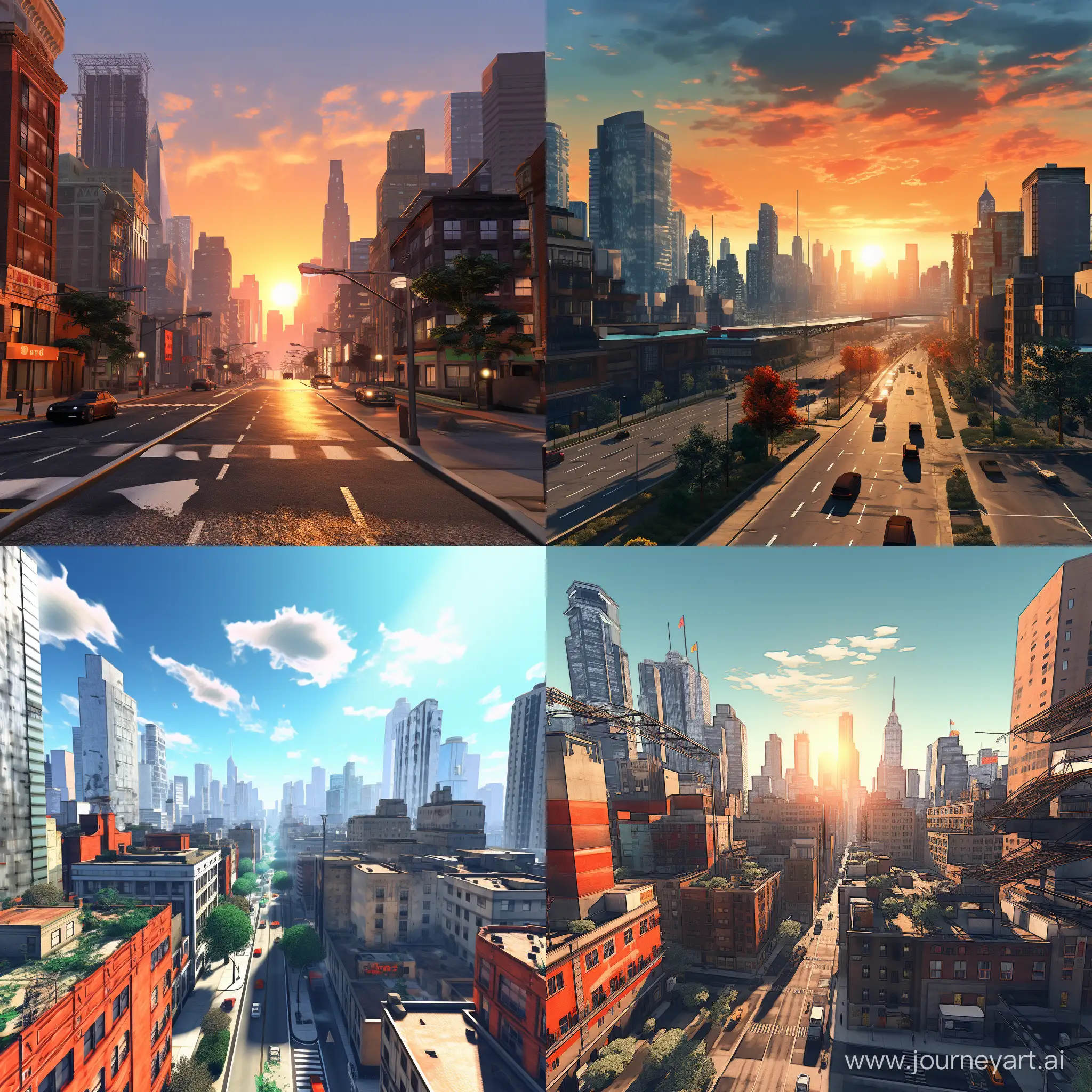 A city view GTA 6 style